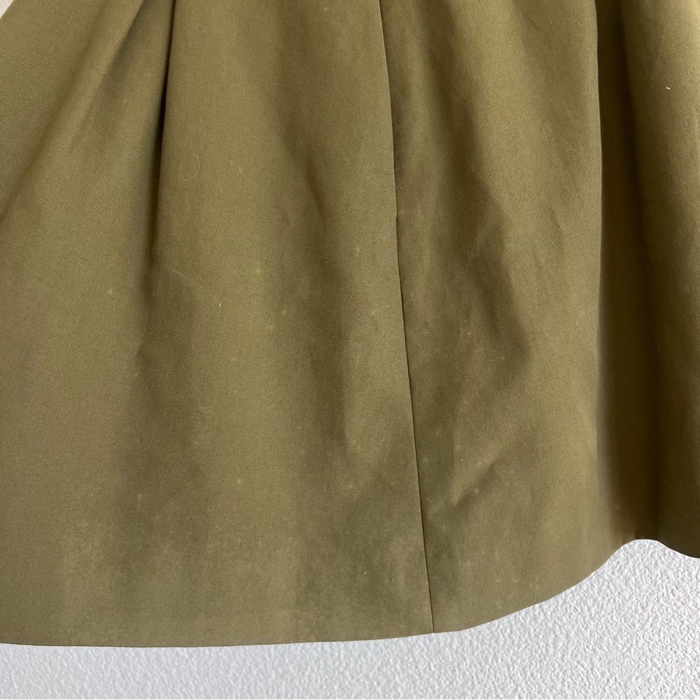 Jason Wu Miss Wu Women’s Olive Green Pleated Belted‎ Mini Skirt - Picture 9 of 16